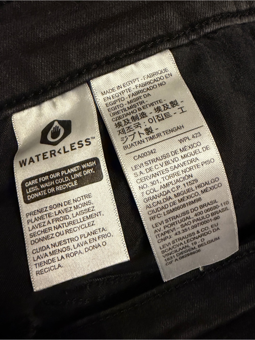 Levi’s 721 Skinny High Rise Denim Jeans 33 Black - Picture 5 of 7